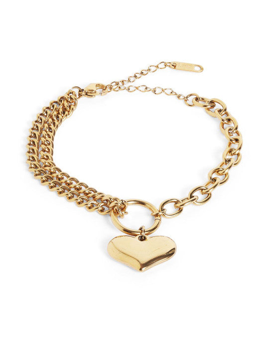 Ishin White Colour Gold Plated Artificial Stones And Beads Armlet