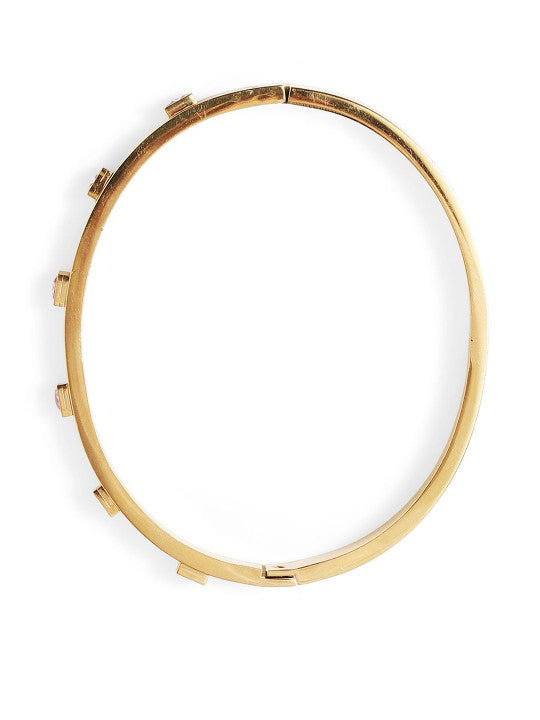 Ishin Gold Colour Gold Plated Artificial Stones And Beads Armlet