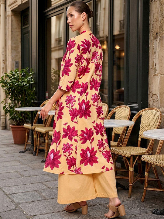 Comfy Yellow Pratidin Printed Kurta sets