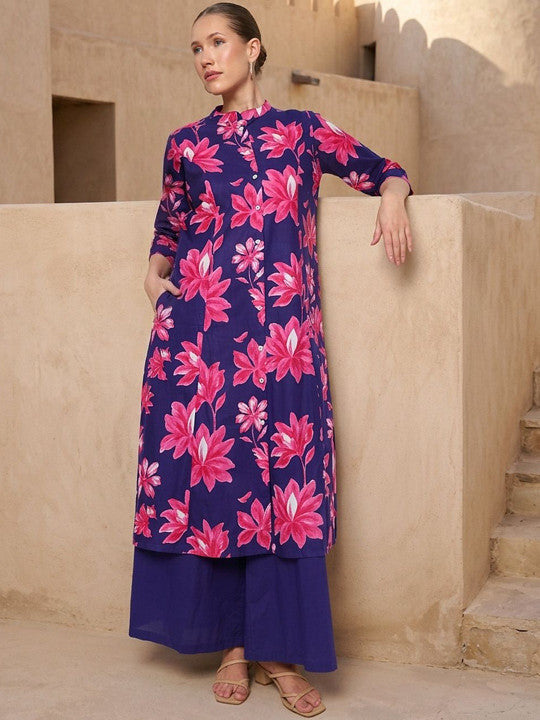 Comfy Purple Pratidin Printed Kurta sets