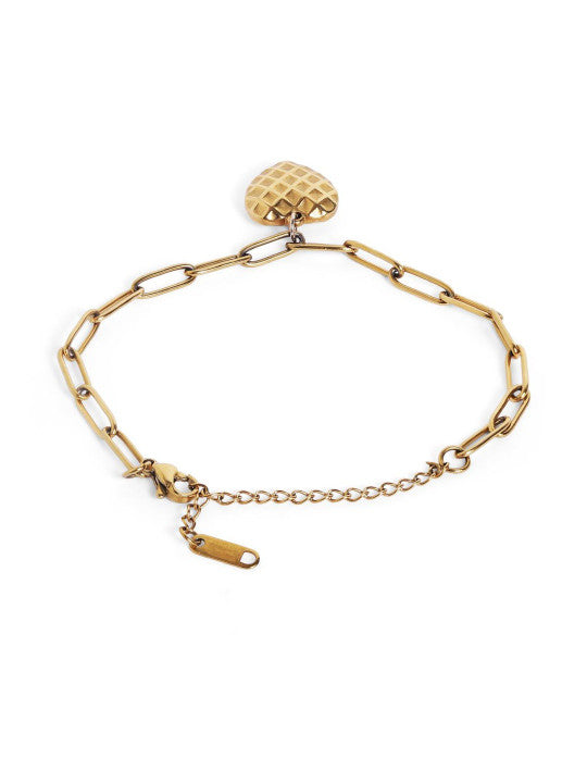 Ishin Black Colour Gold Plated Artificial Stones And Beads Armlet