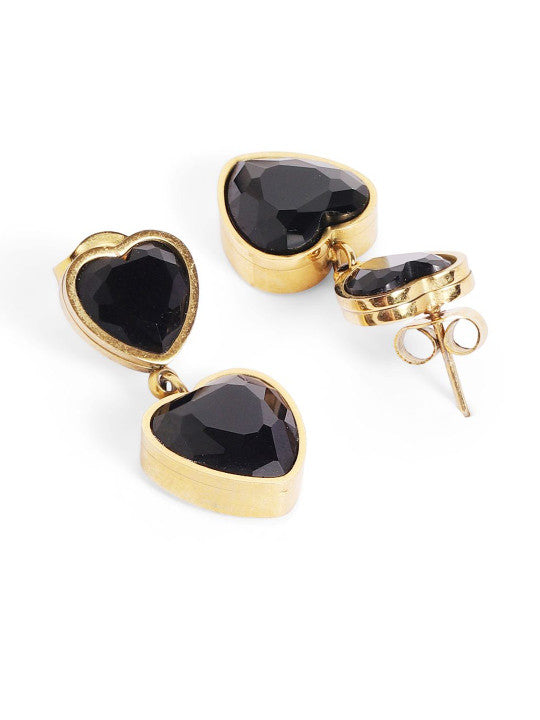 Ishin Gold Colour Gold Plated Stud Earring
