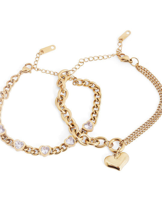 Ishin White Colour Gold Plated Artificial Stones And Beads Armlet
