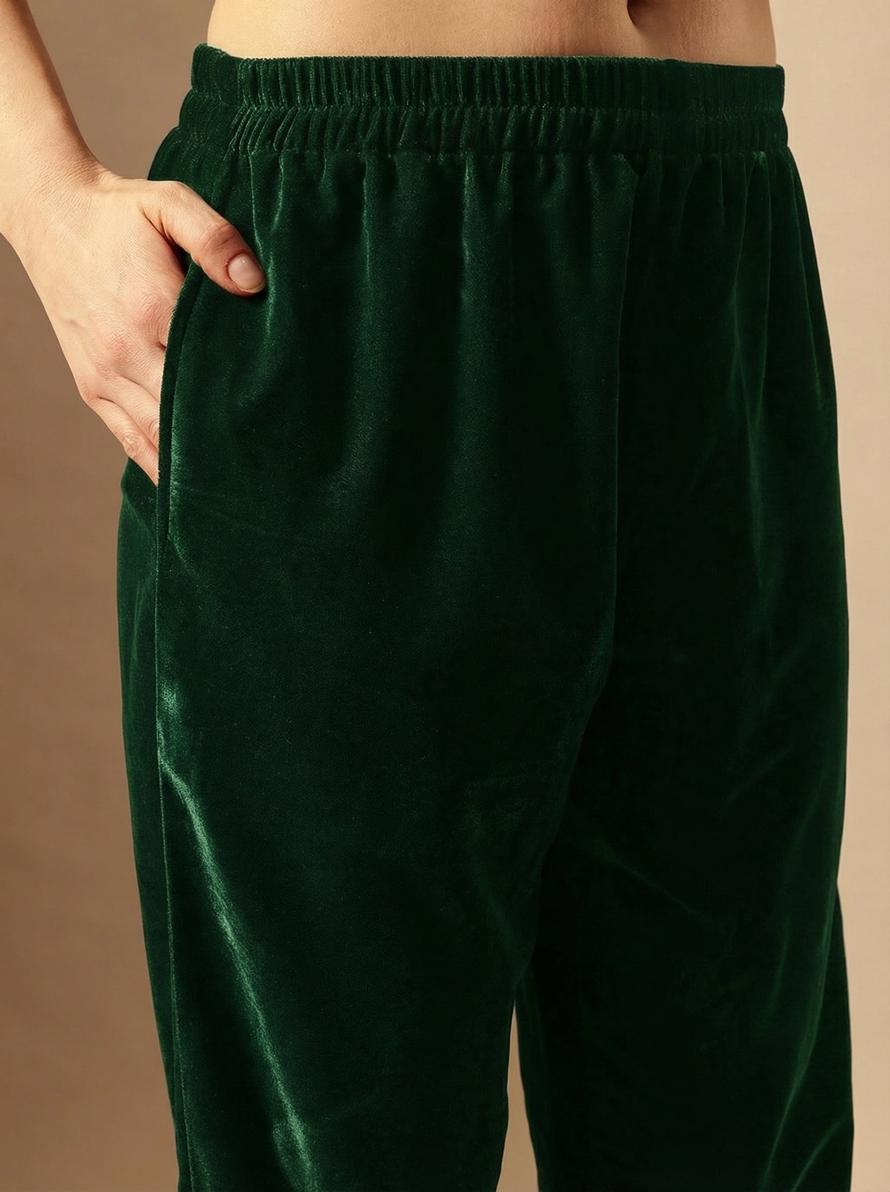 Rich Dark Green Kaftan Set Co-ords