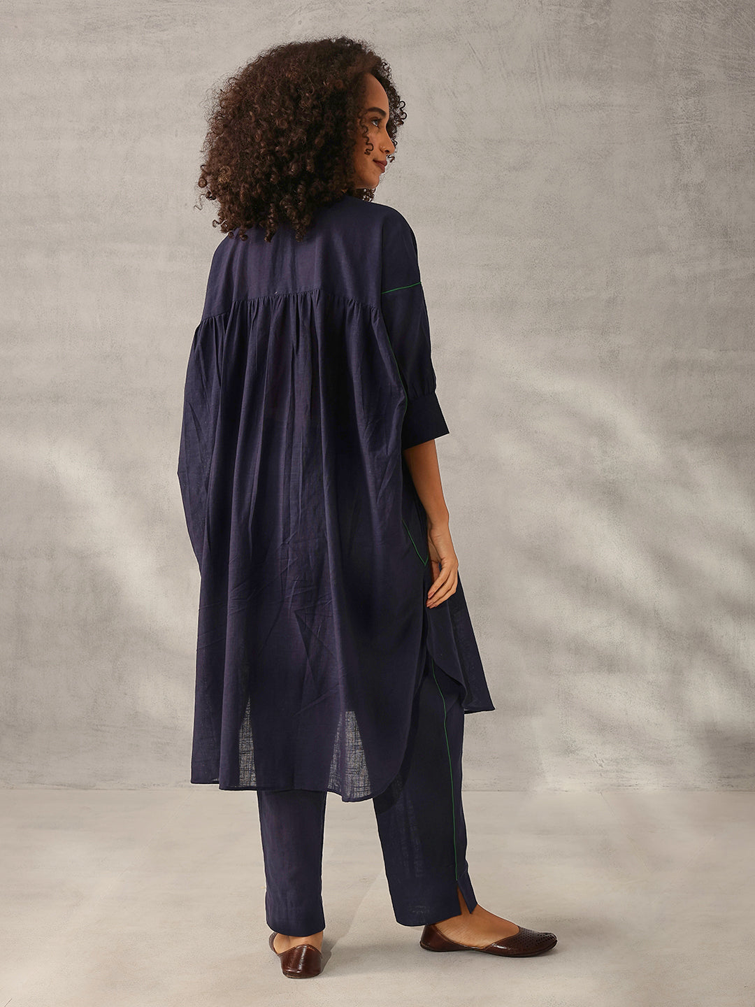 Comfy Brown Poplin Solid Relaxed Fit Co-ord set
