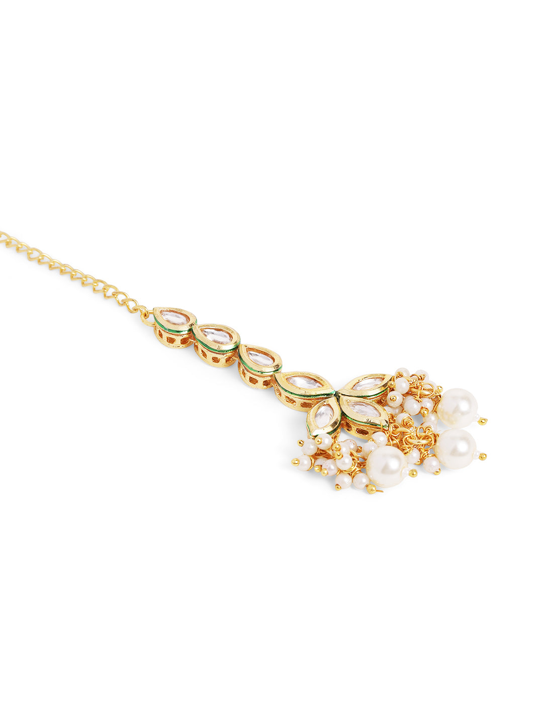 Ishin White  Colour Gold Plated Mangathika