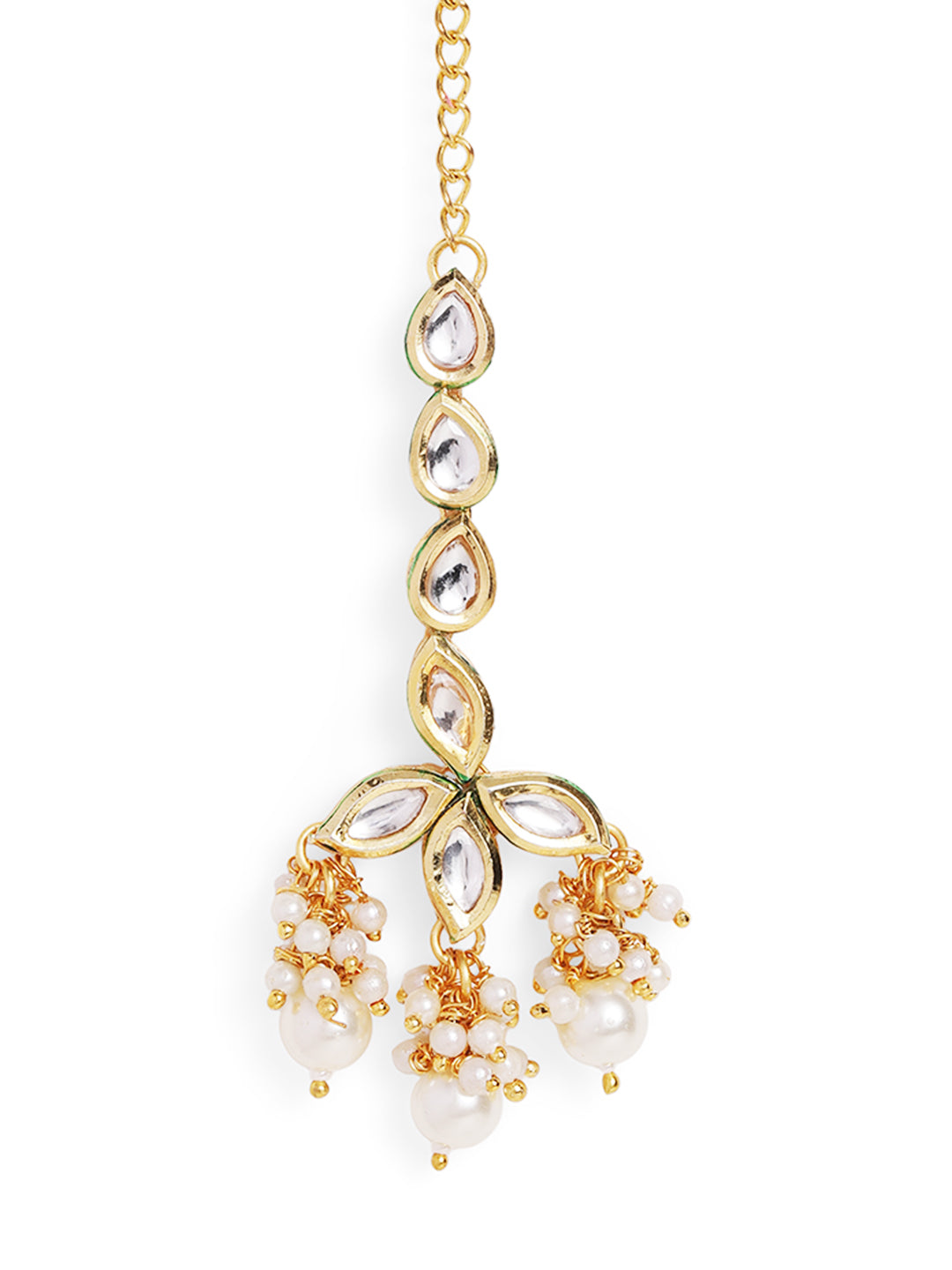 Ishin White  Colour Gold Plated Mangathika