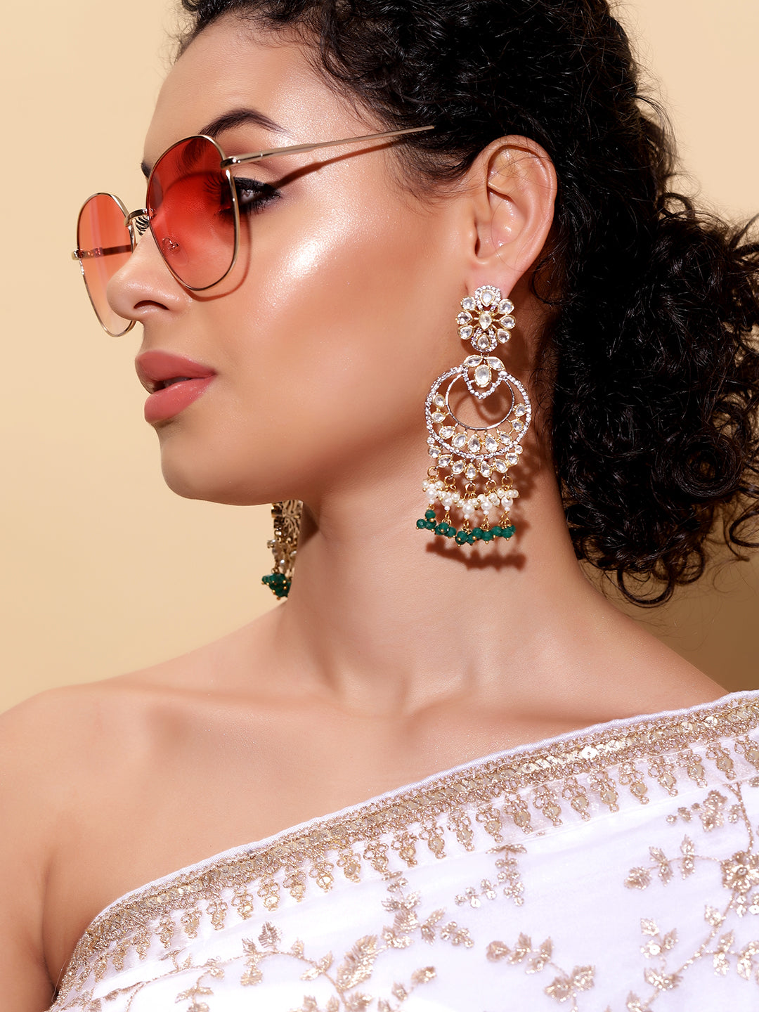 Ishin Aqua  Colour Gold Plated Jewellery set