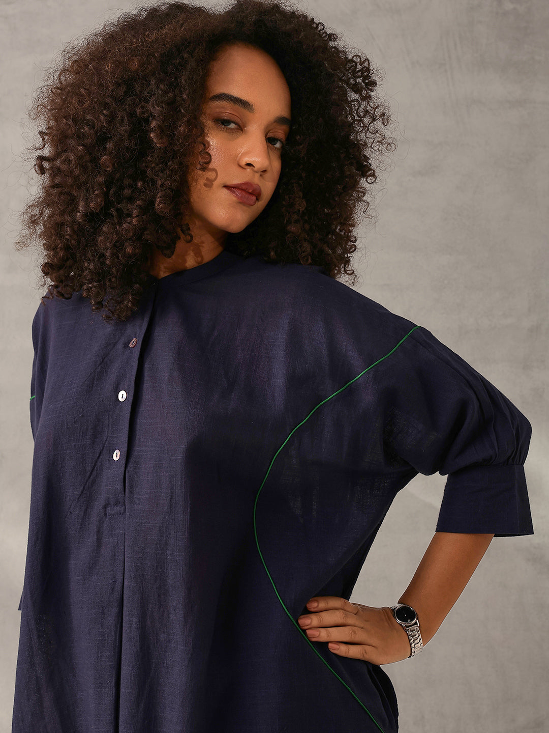 Comfy Brown Poplin Solid Relaxed Fit Co-ord set