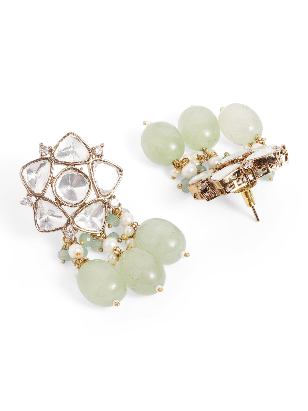 Ishin Green  Colour Gold Plated Jewellery Set