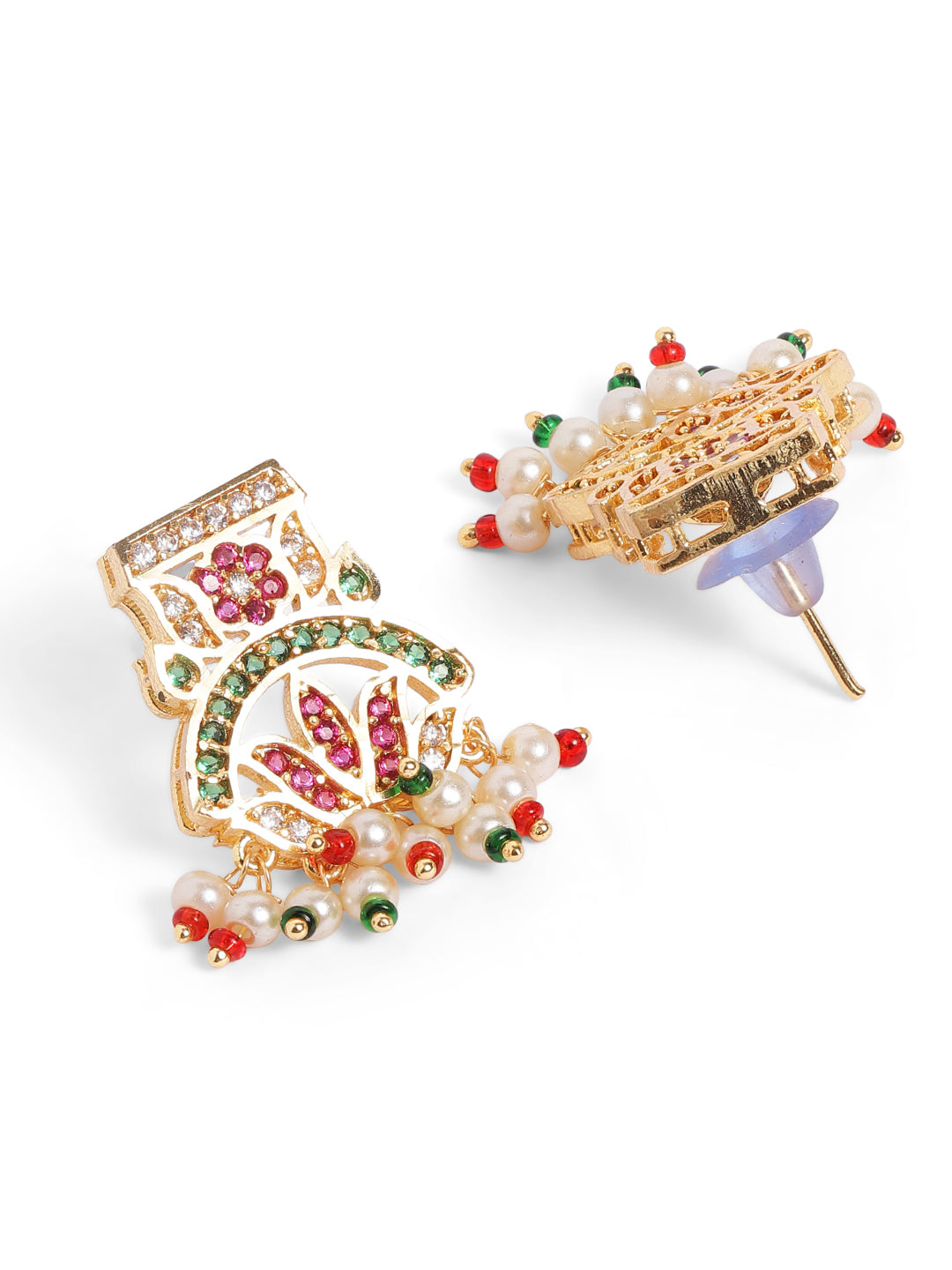 Ishin green  Colour Gold Plated Jewellery set