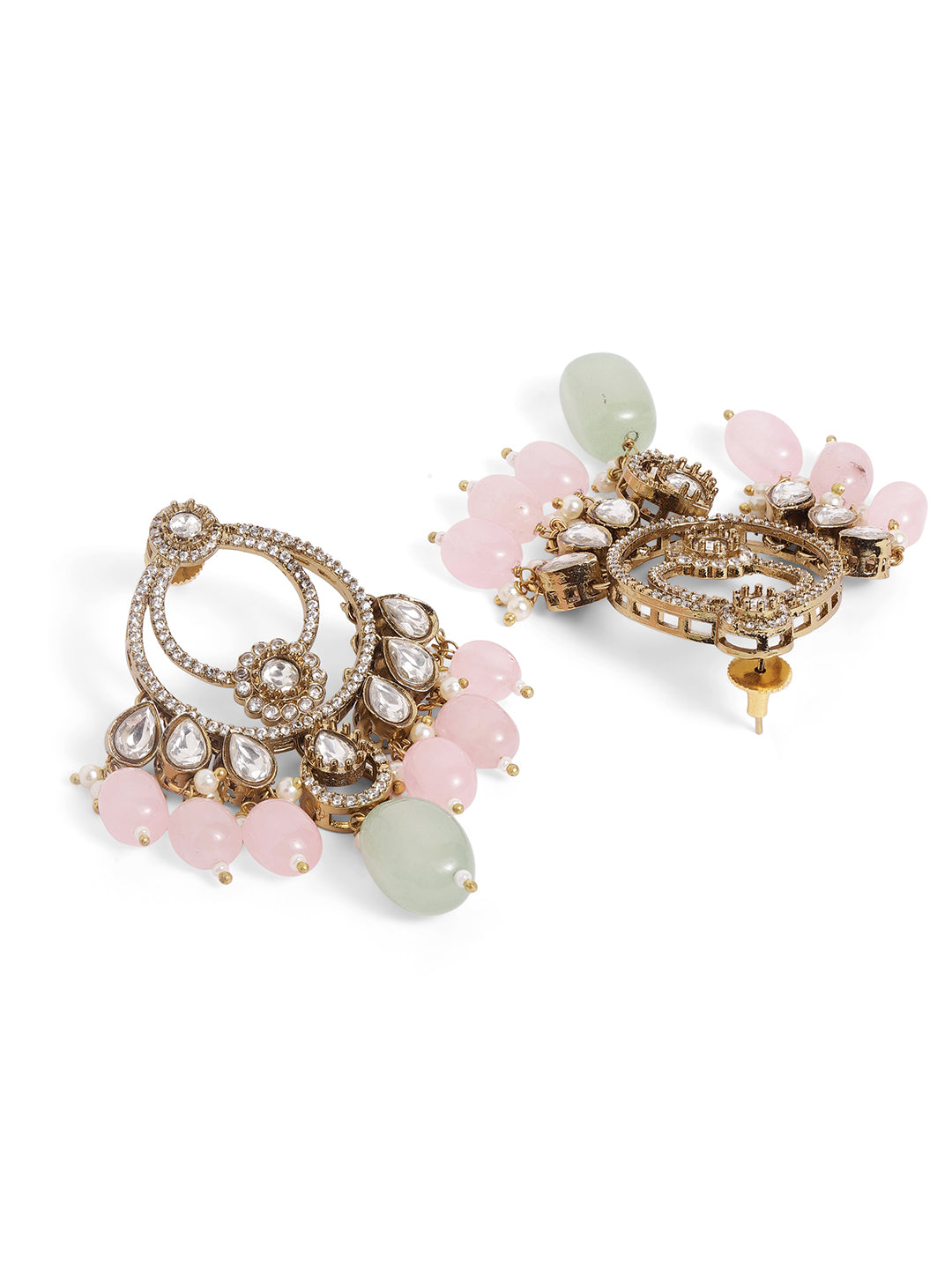 Ishin Multi  Colour Gold Plated Jewellery Set