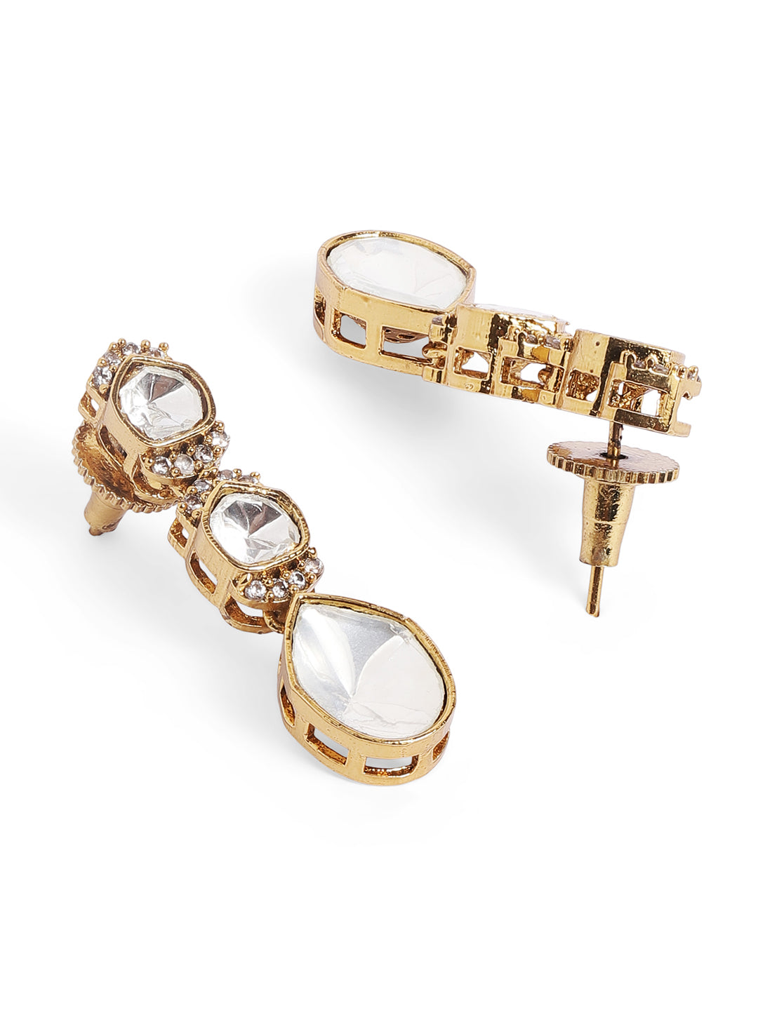 Ishin White  Colour Gold Plated Jewellery Set