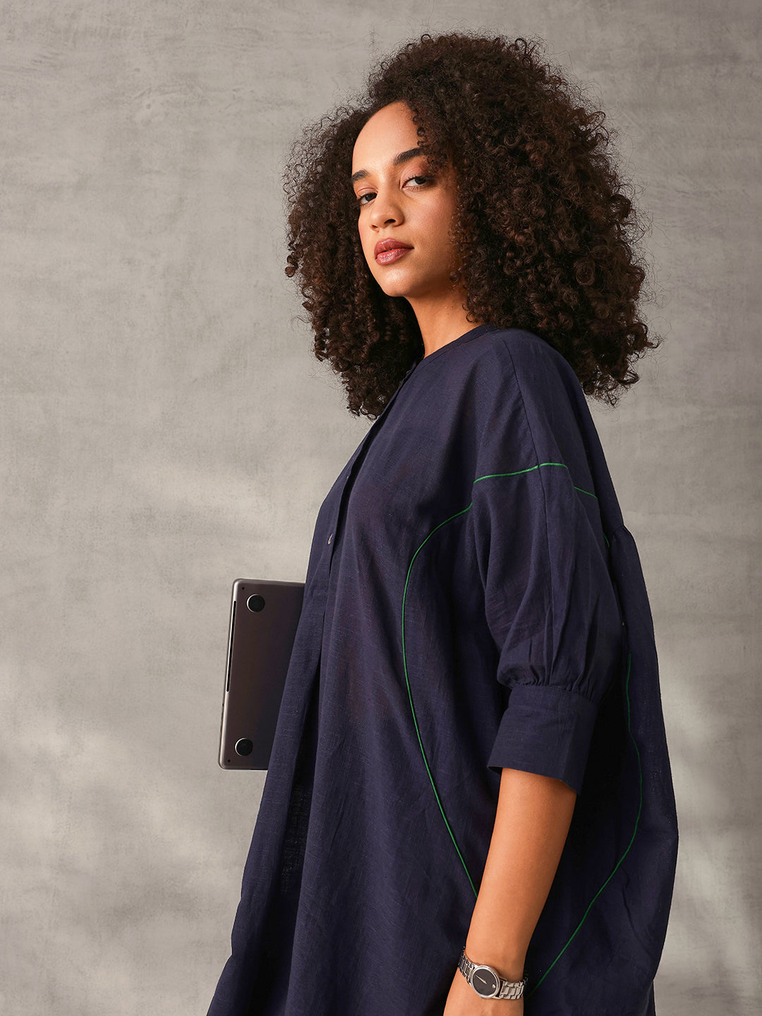 Comfy Brown Poplin Solid Relaxed Fit Co-ord set