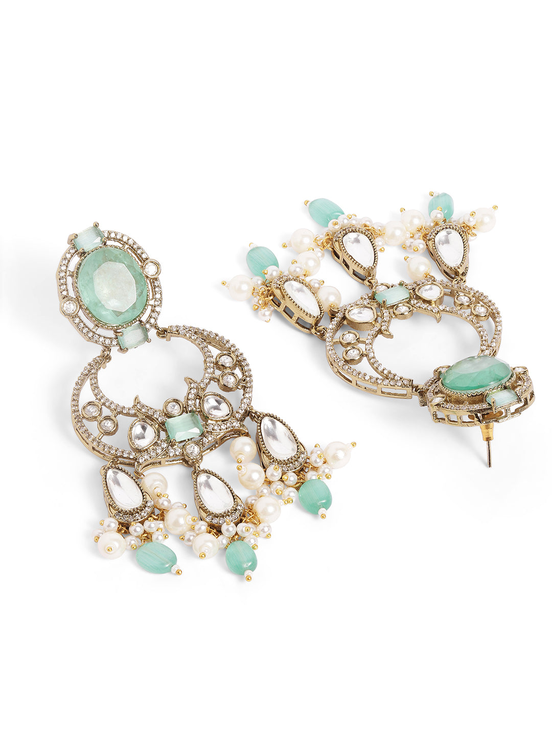 Ishin Aqua  Colour Gold Plated jewellery set