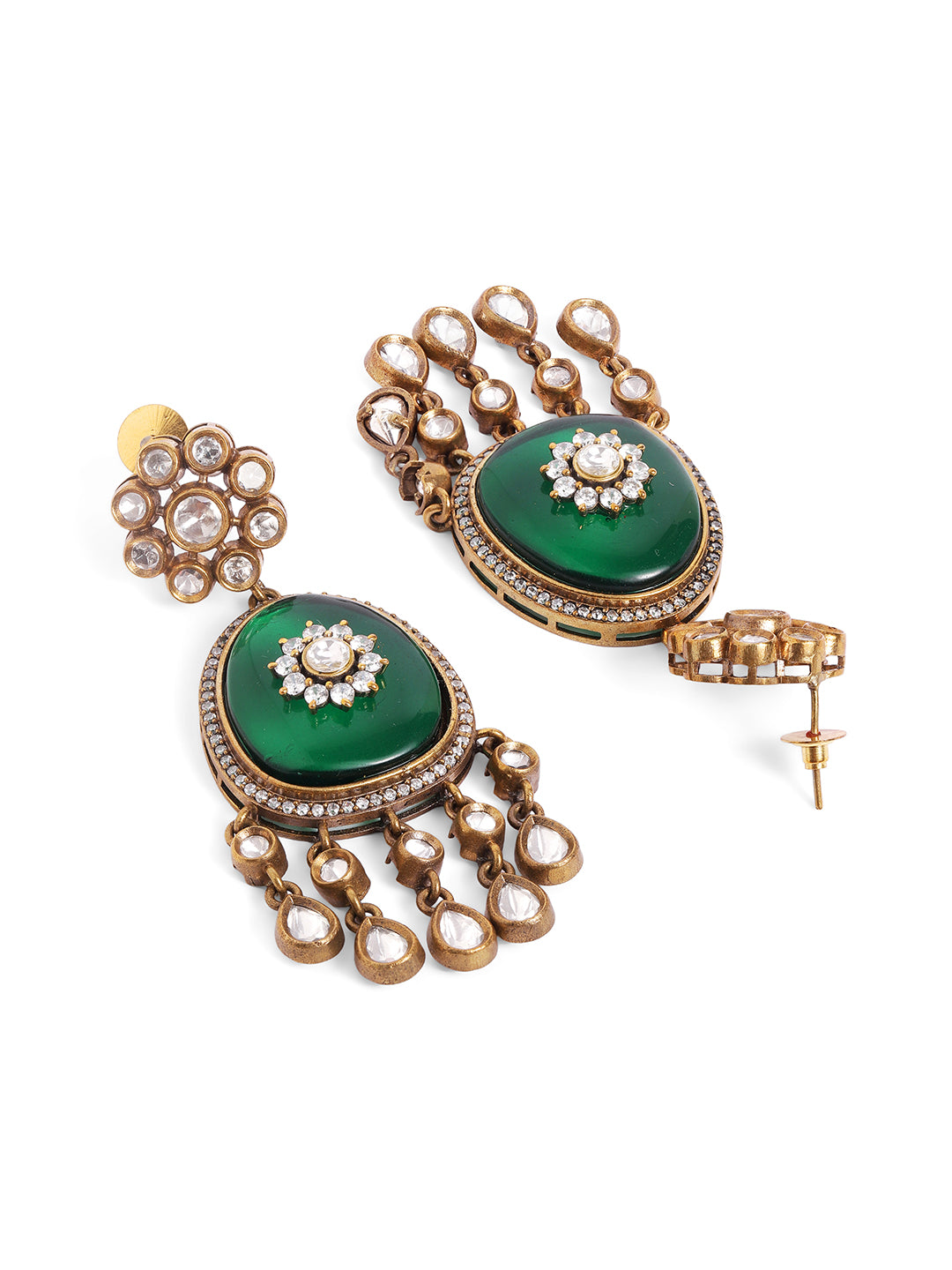 Ishin Green  Colour Gold Plated Jewellery set