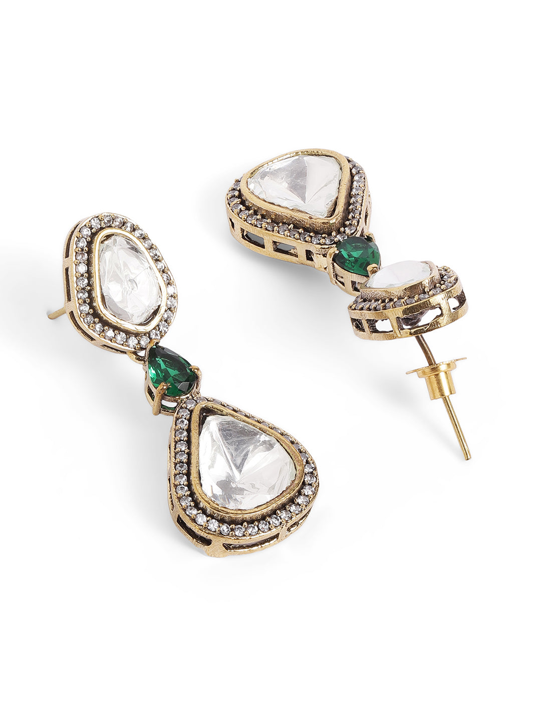 Ishin White  Colour Gold Plated Jewellery Set