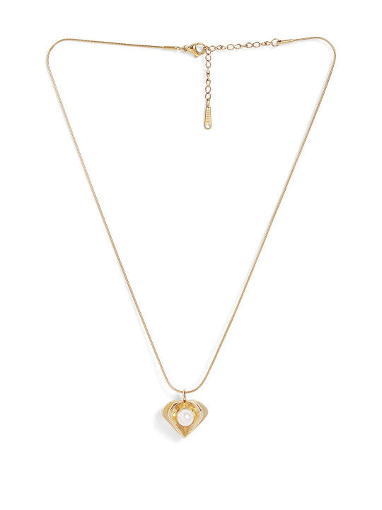 Ishin White  Colour Gold Plated Pearl Chain