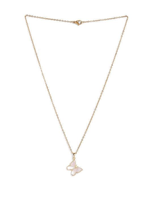 Ishin Gold  Colour Gold Plated Artificial Stones And Beads Chain