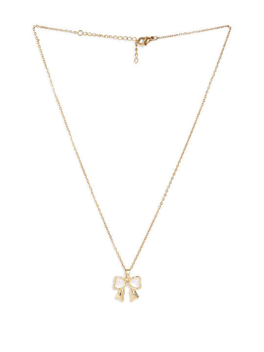 Ishin Gold  Colour Gold Plated Artificial Stones And Beads Chain