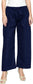 Ishin Regular Fit Women Blue Trousers