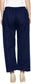 Ishin Regular Fit Women Blue Trousers