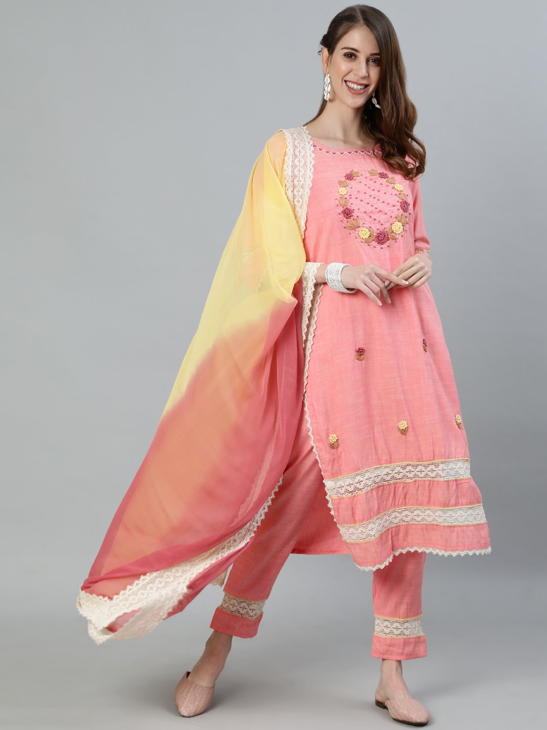 Masoom - Peach Kurta Set