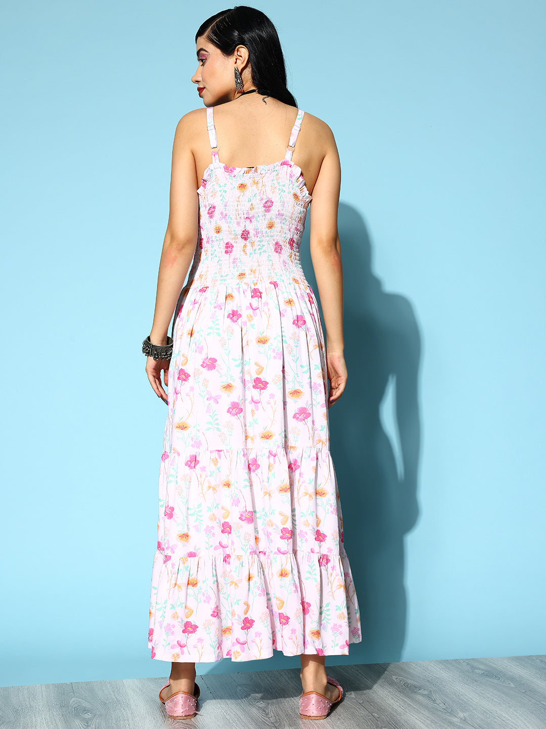 Buy FabAlley Wine Polka Halter Neck Smocked Dress for Women's Online @ Tata  CLiQ