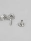 Ishin Silver Plated Fancy Zirconia Square Shaped Drop Earring