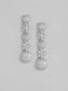 Ishin Silver Plated Fancy Zirconia Classic Drop Earring