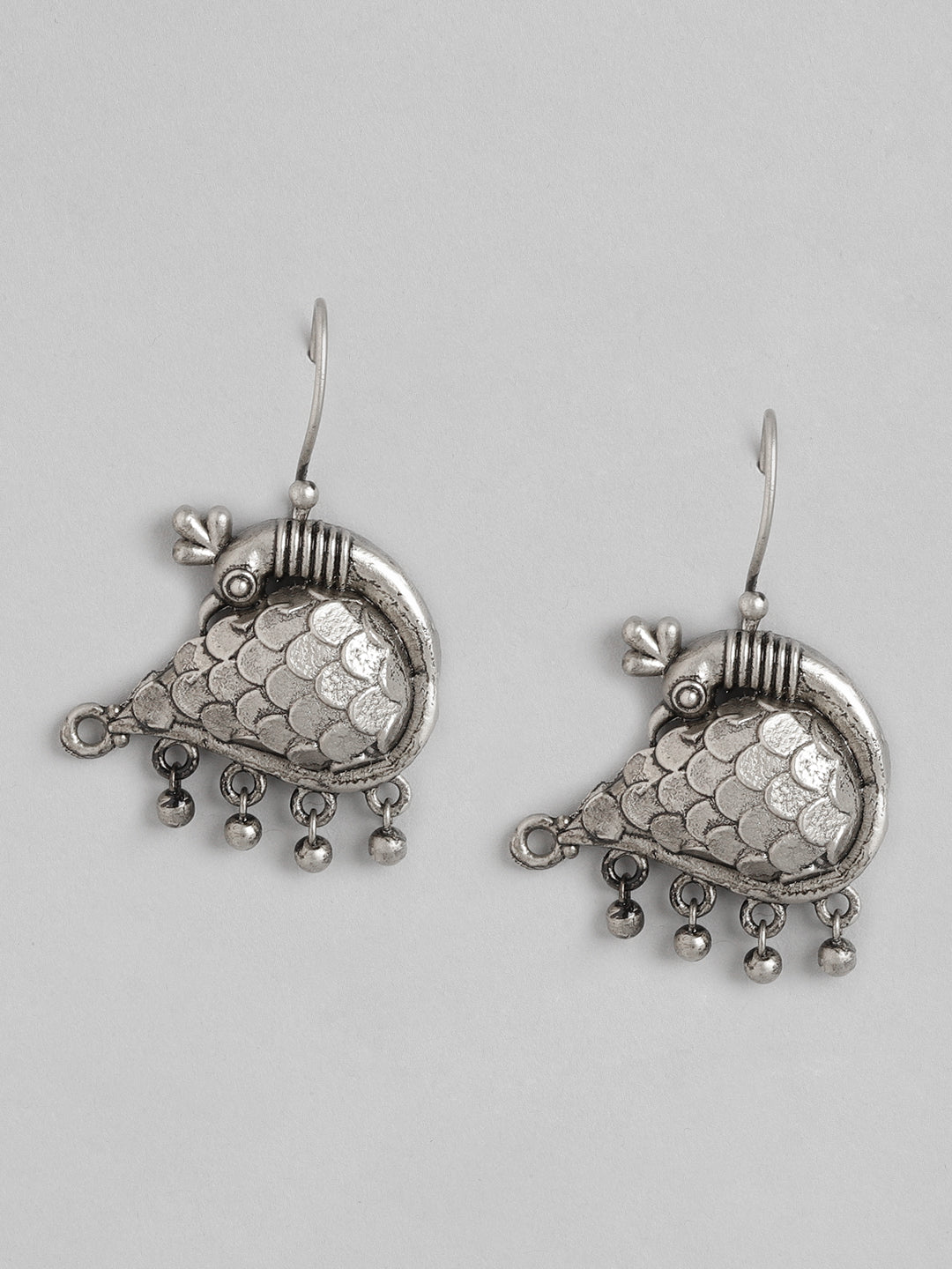 Ishin Women's Oxidised Peacock Choker Set