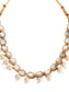 Ishin Women's Gold Toned Kundan & Pearl Choker Jewellery Set