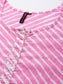 Ishin Women's Cotton Blend Pink Leheriya Printed A-Line Kurta