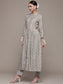 Ishin Women's Grey Embellished Kurta with Trouser