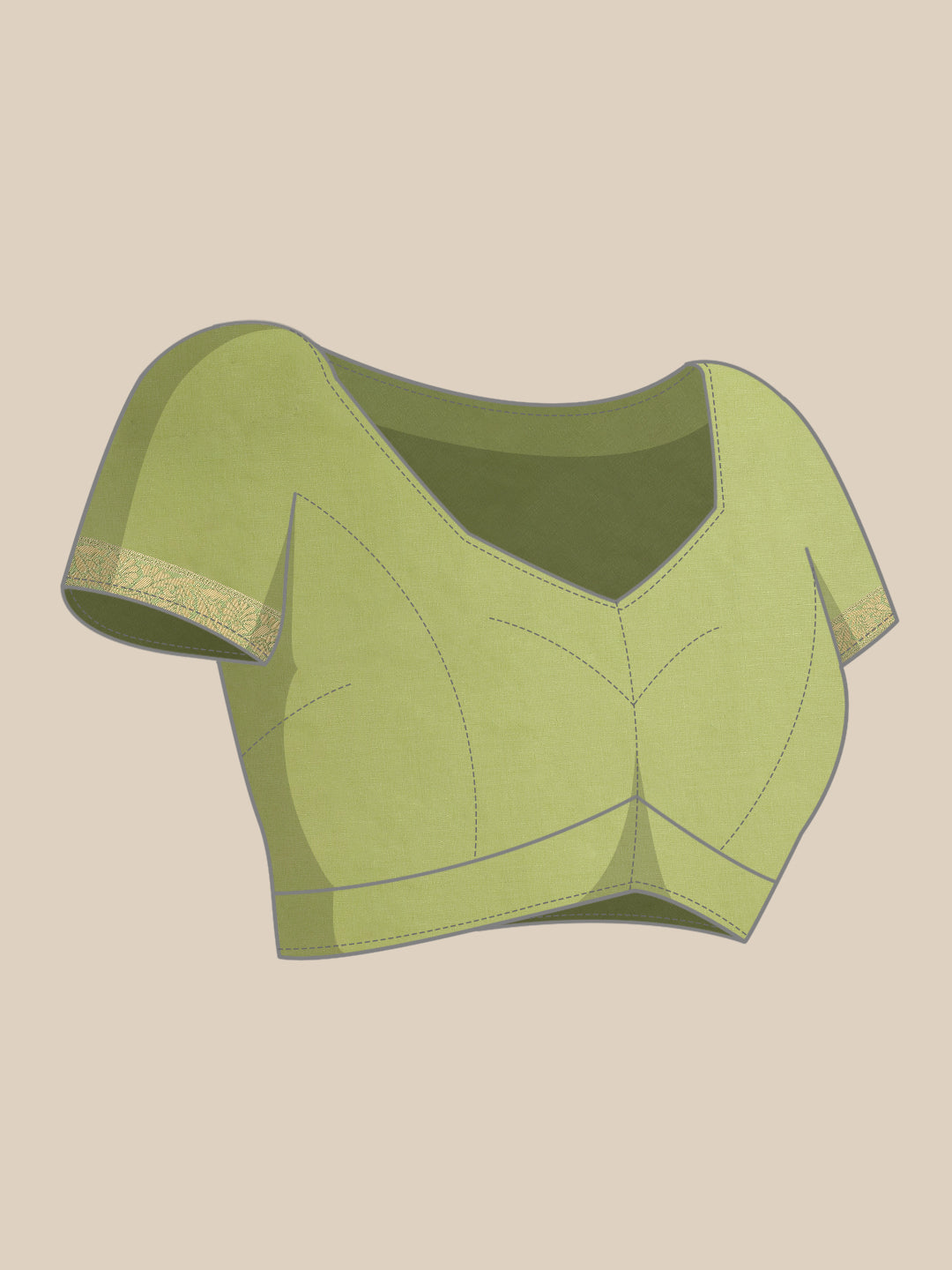 Ishin Women's Silk Blend Teal & Green Woven Design Saree With Blouse Piece