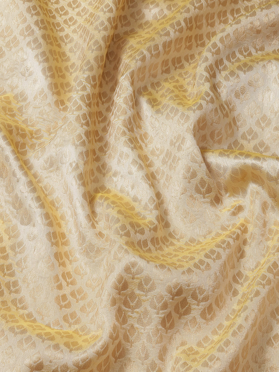 Ishin Women's Silk Cotton Off White Woven Design Saree With Blouse Piece