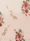 Ishin Women's Silk Blend Peach Printed Saree With Blouse Piece