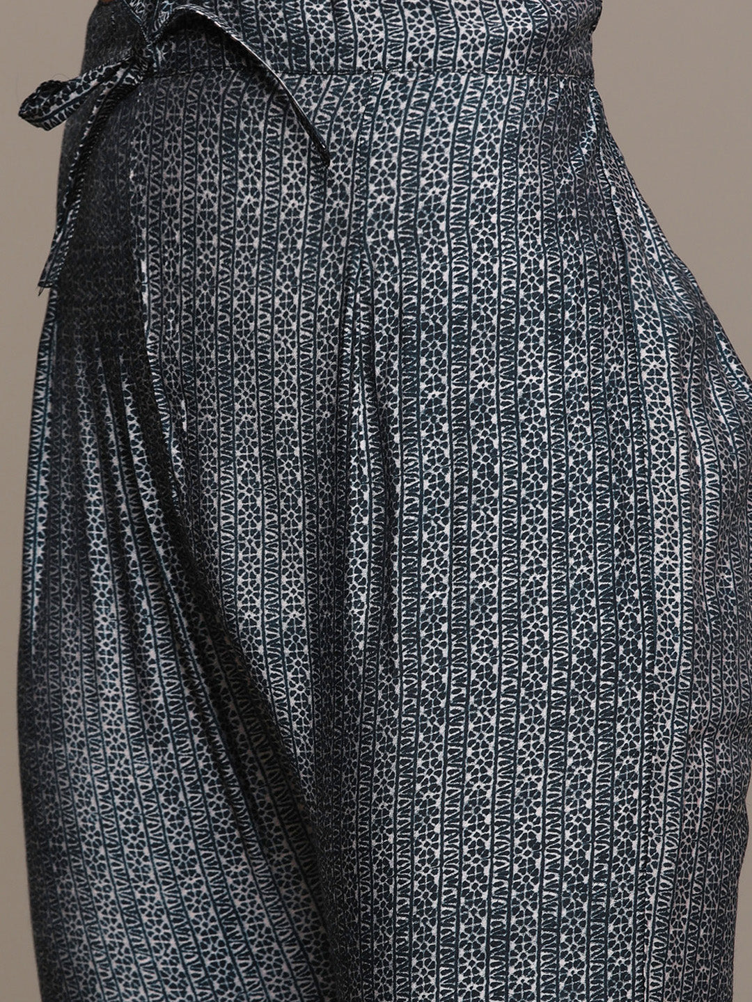 Ishin Women's Teal Zari Embroidered Straight Kurta with Trouser & Dupatta