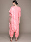 Ishin Women's Pink Yoke Design Straight Kurta with Trouser & Dupatta