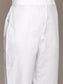 Ishin Women's White Embroidered A-Line Kurta with Trouser & Dupatta