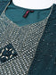 Ishin Women's Teal Embellished A-Line Kurta with Trouser & Dupatta
