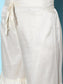 Sunehri Women's Silk Blend Off White Woven Design Kurta Sharara Dupatta Set