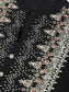 Ishin Women's Rayon Black Embellished A-Line Flared Kurta