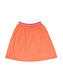 Ishin Girls Polyester Orange Solid Flared Skirt