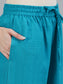 Ishin Women's Blue Bandhani Printed Straight Kurta With Trouser