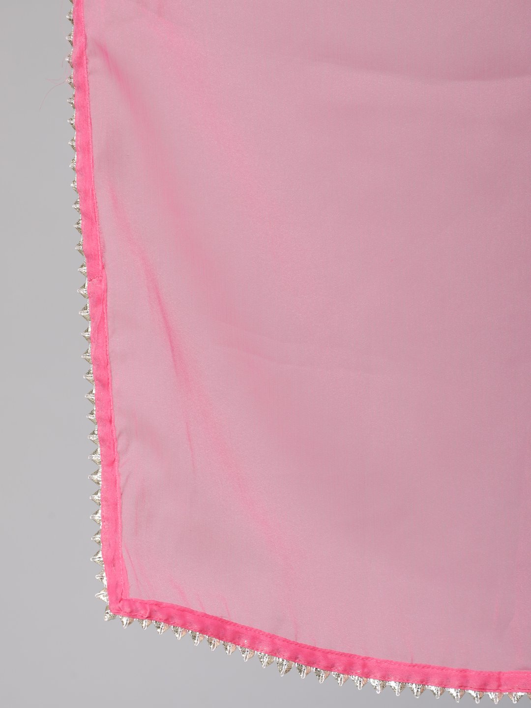 Ishin Women's Silk Tie & Dye Zari Embroidered Anarkali Kurta Trouser Dupatta Set