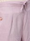 Ishin Women's Purple Gota Patti Embroidered A-Line Kurta Trouser Dupatta Set