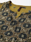 Ishin Women's Mustard & Green Zari Embroidered A Line Kurta With Trouser & Dupatta