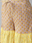 Ishin Women's Off White & Yellow Embellished Peplum Kurta Sharara Dupatta Set