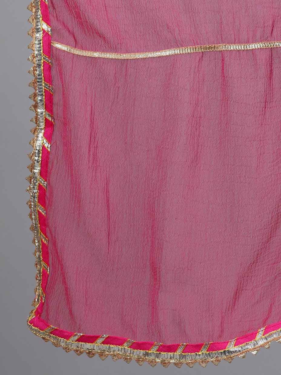 Guldasta: Pink Embroidered Kurta Set